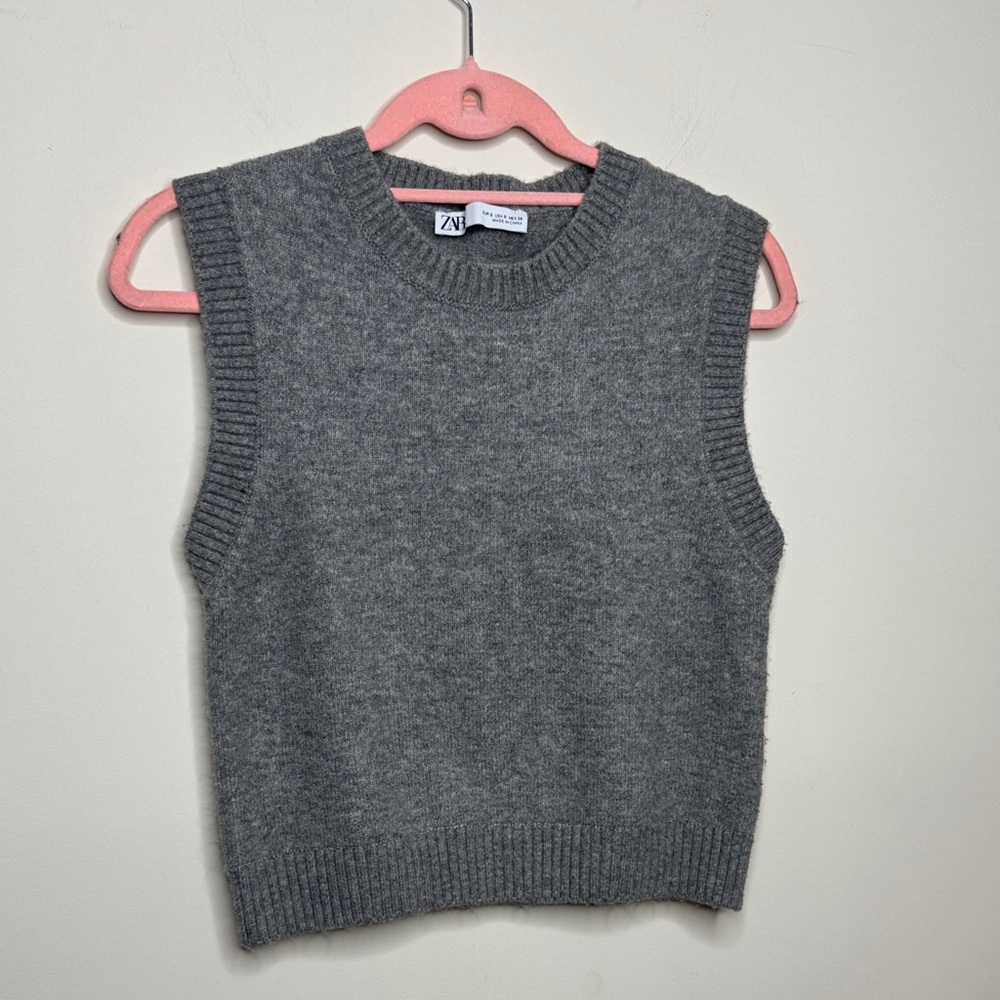 Zara Heather Gray Wool Sweater